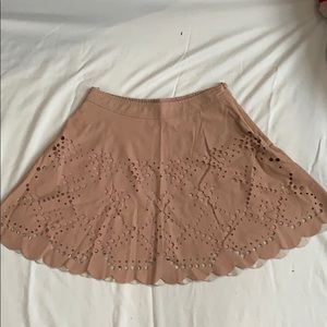 cute pink pleather skirt
